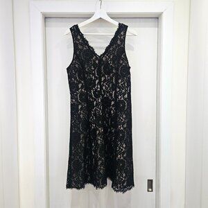 LOFT Black Lace Dress – Size 8